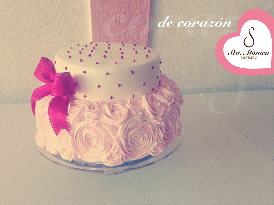 Hermoso pastel rosa